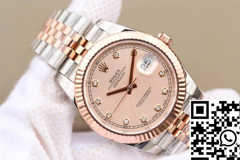 Gold Dial Sundust Rose Datejust EW Rolex M126331-0008 Factory 0329